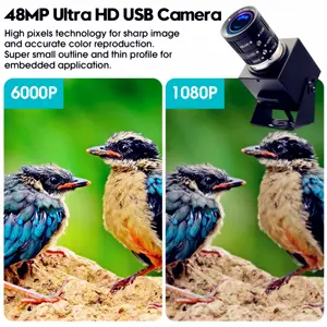 ELP Camera USB 48MP IMX586 8K CMOS UVC Mini USB Webcam Industrial Video Camera With 3.6-10mm Varifocal Zoom Lens