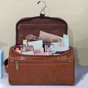 Yy751 Trousse de Toilette Multifonctionnelle Rétro en Cuir PU Grande Capacité Personnalisable avec Logo – Vente Chaude - Product Image 5