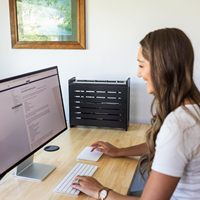Boîte de rangement pour routeur WiFi en bois - Étagère décorative murale standard pour modem avec système de gestion des câbles