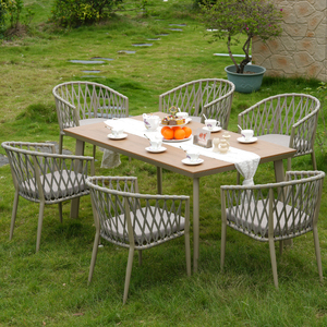 Meubles extérieurs et chaises <span class=keywords><strong>en</strong></span> <span class=keywords><strong>aluminium</strong></span> <span class=keywords><strong>de</strong></span> corde <span class=keywords><strong>de</strong></span> <span class=keywords><strong>jardin</strong></span>, chaises <span class=keywords><strong>de</strong></span> <span class=keywords><strong>jardin</strong></span> contemporaines <span class=keywords><strong>de</strong></span> style <span class=keywords><strong>de</strong></span> conception - Product Image 5