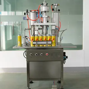 High Efficiency Aerosol Can Crimping Machine European Quality Aerosol Spray Filler Gel Cap Filling Machine