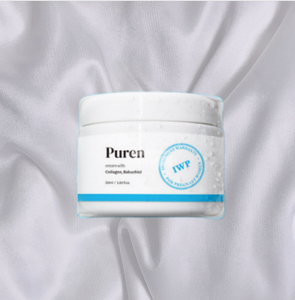 Crema Hidratante Intensiva Puren para Piel de Embarazo con Ácido Hialurónico, Colágeno y Bakuchiol 78.5, Hidratación Clínicamente Mejorada, 100mL - Product Image 1