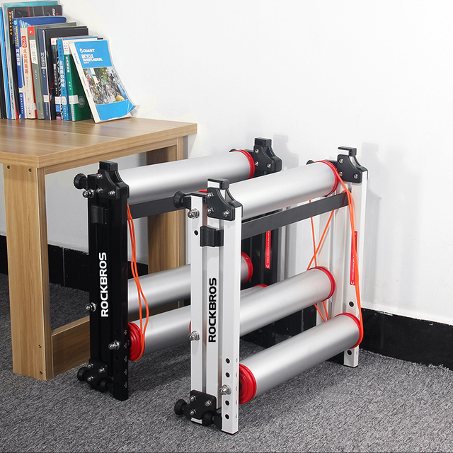 ROCKBROS Indoor Bike Bicycle Home Roller Trainer Aluminum Alloy Foldable Indoor Bike Trainer Cycling