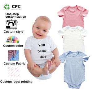 Body per Neonati Unisex 100% Cotone Pettinato Personalizzato, <span class=keywords><strong>0</strong></span>-3 <span class=keywords><strong>Mesi</strong></span>, Tinta Unita, Tutina per Neonati - Product Image 1