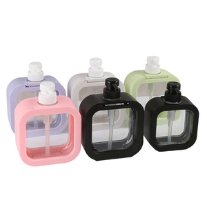 New Colorful Cylinder 300ml 500ml Refillable PET Plastic Facial Cleanser Hand Liquid Soap <b>Shampoo</b> <b>Pump</b> <b>Bottles</b> Body Lotion - Product Image 1
