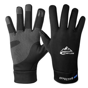 Guantes térmicos de invierno Pantalla táctil Mensajes de texto Guantes forrados de lana Guantes cálidos resistentes al agua a prueba de viento para conducir Ciclismo Correr - Product Image 6