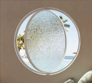 سبائك الألومنيوم محور مركزي دوار فن الزجاج نافذة أثاث منزلي مخصصة لغرفة المعيشة - Product Image 1