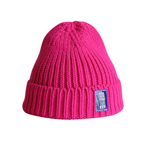 Gorros térmicos de punto de Color liso para mujer, 100% acrílico, alta elasticidad, enrollado, personalizado, moda - Product Image 5