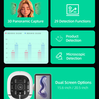 Novedades en tecnología coreana: Analizador de piel inteligente con IA, vista panorámica 3D profesional, escáner digital 3D K33, analizador de piel con IA.
