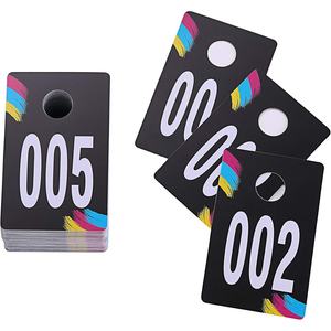 Etiquetas de Plástico con Números, Imagen Espejo Invertida, para Control de Entrada, para <span class=keywords><strong>Facebook</strong></span> Live, Suministros Reutilizables, Tarjetas para Colgar Ropa - Product Image 3