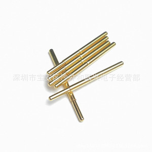 Sonde de test plaquée or Pa125 J, pointe ronde droite de 2,0 mm, sonde à ressort pour mesure électronique - Product Image 2