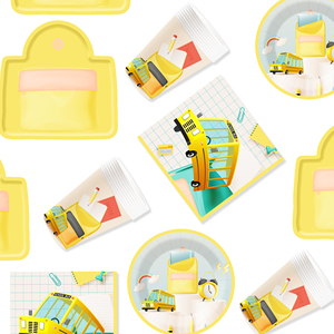 Platos, Vasos y Servilletas con Temática de Graduación DAMAI, Platos de Papel Desechables para Graduación, Artículos de Fiesta, Decoraciones, para 8 Personas - Product Image 2