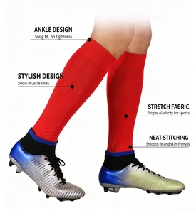 Calze <span class=keywords><strong>da</strong></span> Calcio Scrunch con Lettere Personalizzabili per Campi Estivi e Partite, Doppio Strato in Cotone, Riducono la Fatica, Offerta Campione Gratuito - Product Image 2