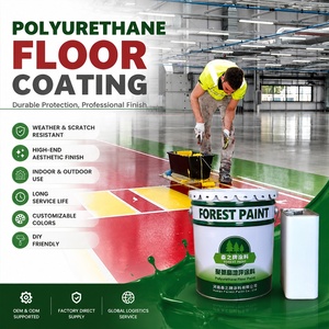 Peinture de sol extérieure antidérapante et résistante à l'usure, revêtement de sol industriel en polyuréthane en deux parties pour sols en béton - Product Image 1