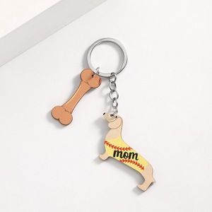 Sausage Dog Mother's Day Funny Key Chain Keychains Ring for Accessories Bag Pendant Keyring Jewelry Pet <strong>Dachshund</strong> Friends <strong>Gifts</strong> - Product Image 4