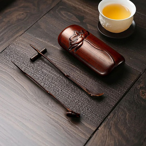 Handmade bamboo <b>tea</b> scoop and <b>tea</b> spoon two-piece <b>set</b>, <b>tea</b> tray and <b>tea</b> spatula, six gentlemen of <b>tea</b> ceremony, retro bamboo - Product Image 3