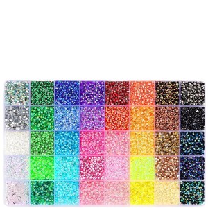 เรซิ่น AB สีผสม แบบหลังแบน ขนาด 3 มม. สำหรับตกแต่งเล็บ งานฝีมือ เครื่องประดับเสื้อผ้า และอุปกรณ์เสริมโทรศัพท์ - Product Image 5