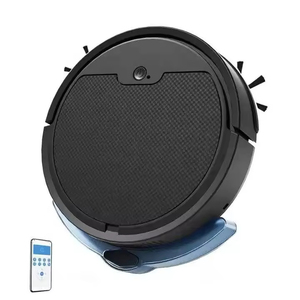 Robot aspirateur et serpillière intelligent automatique personnalisé pour la maison, avec navigation gyroscopique, alimenté par batterie, en plastique, pour nettoyage humide et sec - Product Image 1