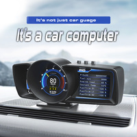 Medidor GPS OBD Universal de Fábrica, Velocímetro, Pantalla Head-Up, Medidor Inteligente con Pantalla de 5 Pulgadas, Multifunción, Temperatura del Agua A600