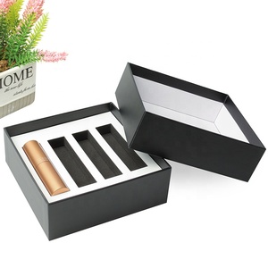 Oem de nuevo diseño de lujo San Valentín pequeño negro Base y tapa de la caja de <span class=keywords><strong>Perfume</strong></span> - Product Image 3