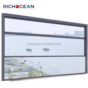 RICHOCEAN Système de verre <span class=keywords><strong>guillotine</strong></span> électrique motorisé personnalisé Fenêtre électrique élévatrice de qualité supérieure pour la résidence - Product Image 4