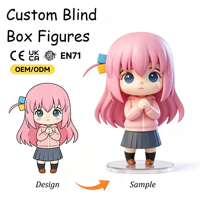 Figurine Anime Chibi Girl Blind Box personnalisée ODM en vinyle, figurine de collection pour cadeau et merchandising