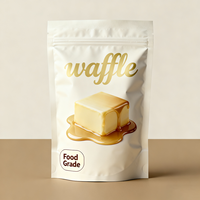 Pochette verticale personnalisée avec logo 3D en relief, toucher tactile, refermable, de qualité alimentaire, avec fermeture éclair, pour l'emballage de bonbons, snacks et chocolats haut de gamme