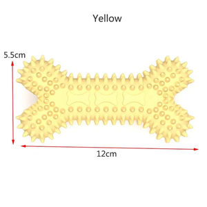 Juguete masticable duradero para entrenamiento de mascotas, no tóxico, con forma de hueso espinoso, para limpiar los dientes, juguete molar de goma para perros, resistente a mordidas, suministros para perros - Product Image 4