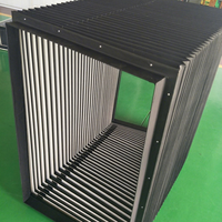 Couvercle de voie de machine accordéon couvercle de soufflet carré en caoutchouc personnalisé pas cher soufflet carré