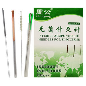 Akupunktur iğnesi s üretici akupunktur iğnesi tüp ile fabrika fiyat çin toptan tek kullanımlık agujas de acupuntura - Product Image 1