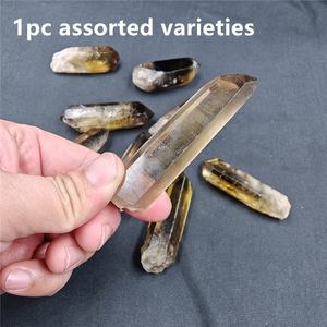 Grappe de quartz fumé jaune naturel poli, pierre de guérison pour la décoration intérieure Feng Shui et fournisseur en gros - Product Image 4