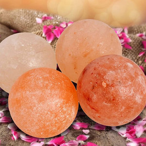 Vente en gros directe du fabricant - Pierre de massage en sel rose de l'Himalaya de qualité supérieure, forme ronde, pour le corps, le dos, le cou, les pieds, en promotion - Product Image 6