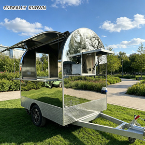 2025 <b>Towable</b> Aluminum & Fiberglass Multifunctional Street Mobile Food Truck Trailer for Snack Food and Fast Food - Product Image 1