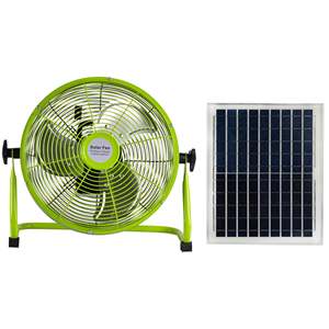 พัดลมพลังงานแสงอาทิตย์ 16 นิ้ว ชาร์จไฟได้ พร้อมแผงโซลาร์เซลล์ รีโมทคอนโทรล สำหรับใช้ภายในและภายนอกอาคาร - Product Image 5