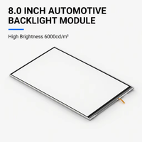 Module d'écran LCD TFT LED automobile LH 8 pouces avec rétroéclairage, 6000 nits de luminosité élevée, matériau PC, -20°C +70°C pour l'infodivertissement automobile
