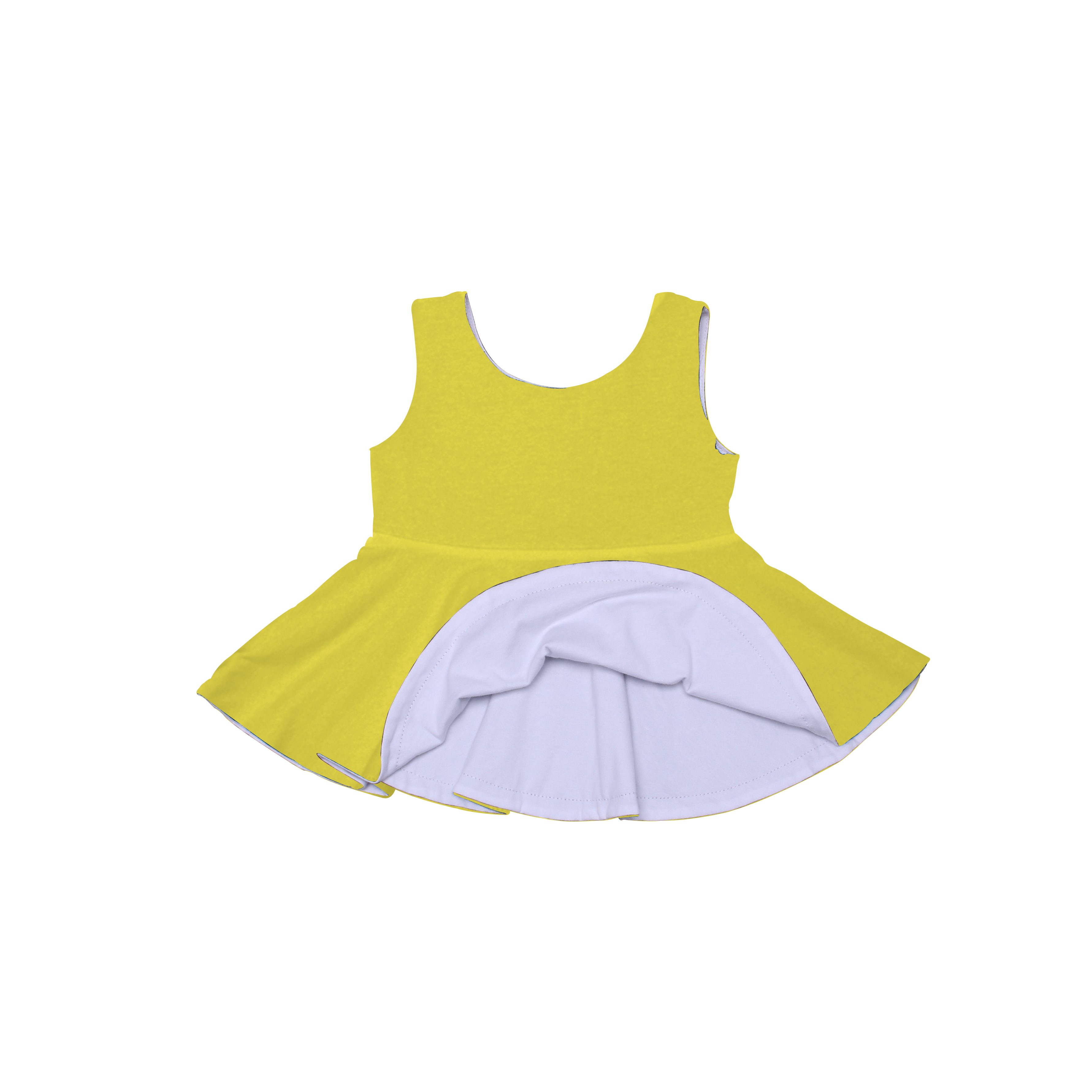 Оптовая продажа, модная новая разноцветная юбка без рукавов, светло-желтая блузка