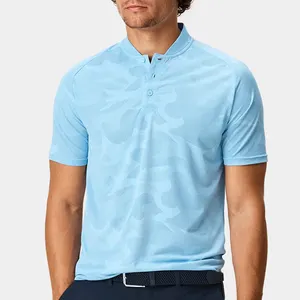 Benutzer definierte gestickte 3D Logo Casual Slim Fit Polyester Schnellt rocknen Polo T-Shirt Shirt Hersteller In China