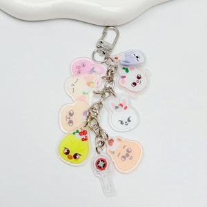 Spot for <b>Anime</b> Pattern Cute String Acrylic Key Chain Bag Backpack Star Peripheral Pendant Decoration Fashion Trend - Product Image 3