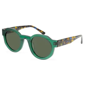 Niche Retro Frosted Sunglasses Full Frame Acetate Matte Polarized Sunglasses Men's Classic Green Glasses