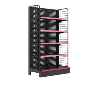 Metal Supermarket <b>Rack</b> Single-Sided Durable Corrosion Protection Economical Gondola <b>Shelf</b> for Retail Stores and Grocery Stores - Product Image 2