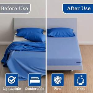 Sujetadores de sábanas con correas para esquinas de sábanas ajustables, con tiras de bloqueo y clips de sujeción para cubiertas de esquinas de sábanas ajustables - Product Image 3