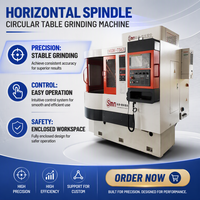 Machine de rectification de surface de table ronde CNC de précision pour l'usinage des bagues de roulement, des disques de soupape et des plaques de friction