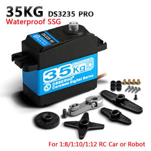 กันน้ำดิจิตอลเซอร์โวความเร็วสูงไร้แกนเหล็กสแตนเลสเซอร์โว DS3235 โปร 35 กกสำหรับอาร์ดูโน่หุ่นยนต์ 1/8 1/10 RC รถหุ่นยนต์ - Product Image 2