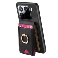 Casing Kulit 2 in 1 yang Dapat Dilepas, Pelindung Anti Benturan untuk Xiaomi 15 Pro, untuk Redmi Note 14, Casing Dompet Magnetik