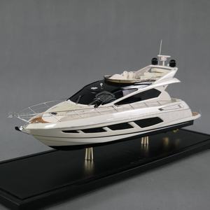 Artisanat en plastique fait à la main mettant en vedette Sunseeker Princess Autres marques de yacht Cadeau nautique personnalisé 50cm Sunseeker Yacht Ship Model - Product Image 1
