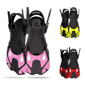 Sirip Selam Pendek Profesional yang Dapat Disesuaikan untuk Latihan Menyelam untuk Dewasa - Penggunaan Snorkeling dan Menyelam, Tahan Lama dan Lembut - Product Image 3