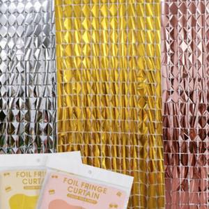 Pósteres de seda de lámina de cubo brillante Navidad Diwali fiesta de cumpleaños FONDO DE BODA pared 1M * 2M <span class=keywords><strong>BlueGold</strong></span> - Product Image 1