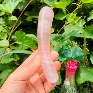 Varita de Cuarzo Rosa de Cristal Rosa para Masaje Vaginal, Juguete Sexual Yoni, Dildo de Cuarzo Rosa para Mujer, Piedra Curativa - Product Image 4
