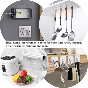 Modern Stainless Steel Wall <b>Hook</b> Waterproof Magic Sticky Hanger for Living Office Bathroom Kitchen Door Bathroom <b>Hook</b> - Product Image 4