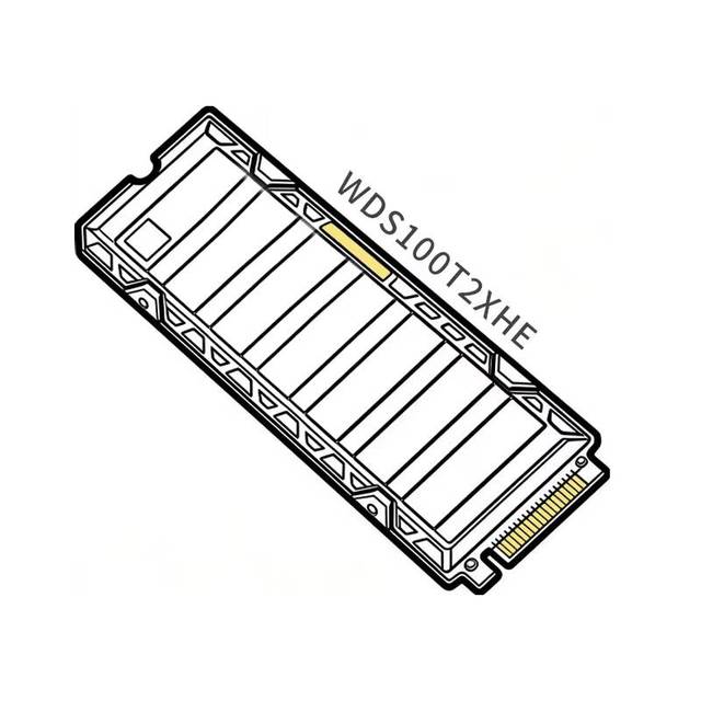 BLACK SN850X Internal Desktop SSD-2TB PCIE Gen4 7300MB/s Read/6600MB/s Write New with Heatsink WDS100T2XHE
